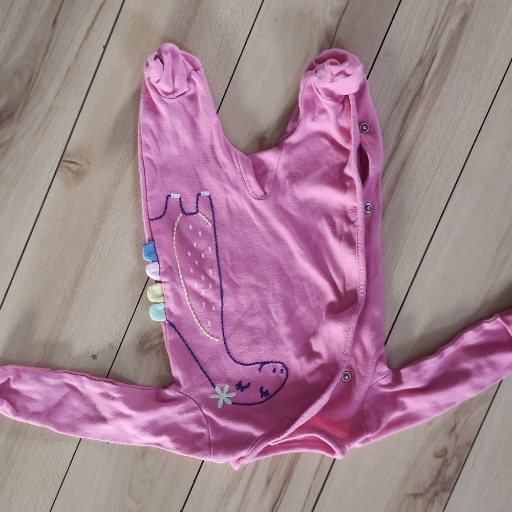 Carter's Pink Dinosaur Footie Pajamas